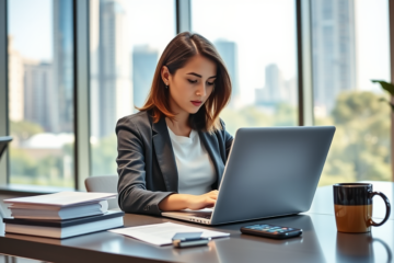 A person applying for an unsecured loan online.