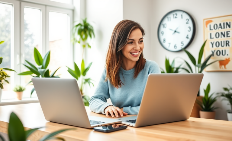 A person using a laptop to apply for a quick loan online.