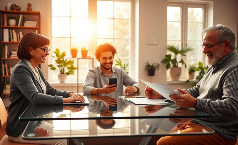 A person happily receiving funds from a loan online