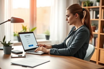 Illustration of quick online loan applications highlighting fast processing.