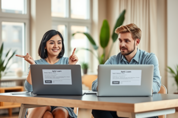 An image illustrating fast and secure loan options available online.