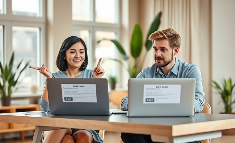 An image illustrating fast and secure loan options available online.