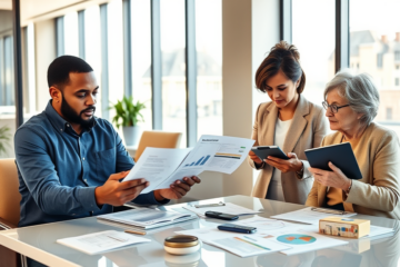 An image representing diverse individuals managing their personal credit.