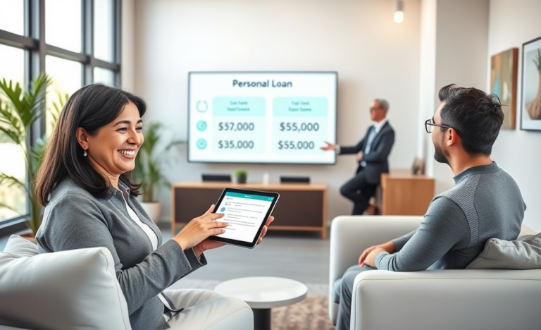 A person exploring PNC Bank's personal loan options for flexible financing up to $35,000.