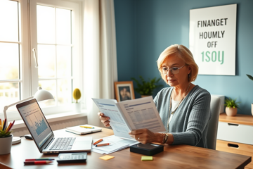 A person managing their finances to ensure they have money for essential needs.