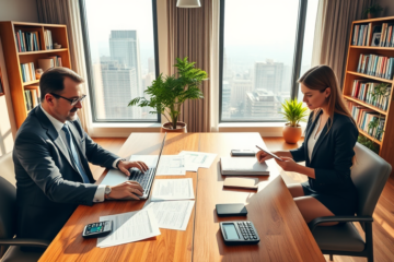 A person reviewing loan conditions and options.