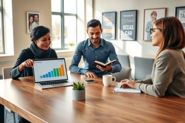 A visual representation of accessing credit resources and financial improvement.