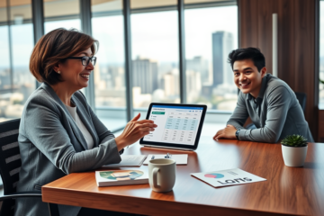 A person reviewing loan options to find the best personalized lending solution.