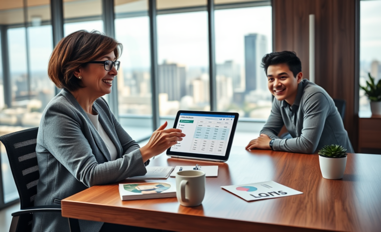 A person reviewing loan options to find the best personalized lending solution.