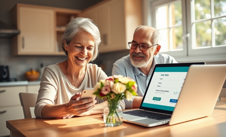 Seniors obtaining quick loan approval with ease and confidence.
