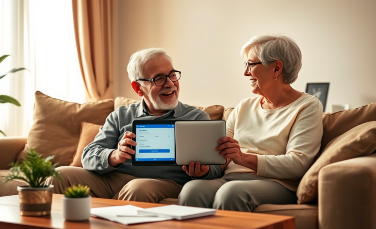 Featured image showcasing seniors benefiting from Upstart personal loans for quick financial assistance.