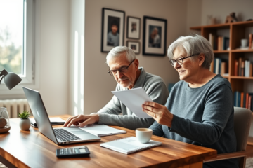 A senior reviewing options for Best Egg personal loans online for quick approval.