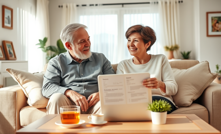 Seniors reviewing personal loan options with competitive rates.