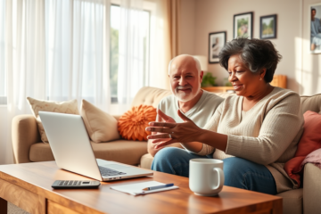 Senior individuals exploring financing options through Marcus Personal Loan by Goldman Sachs.