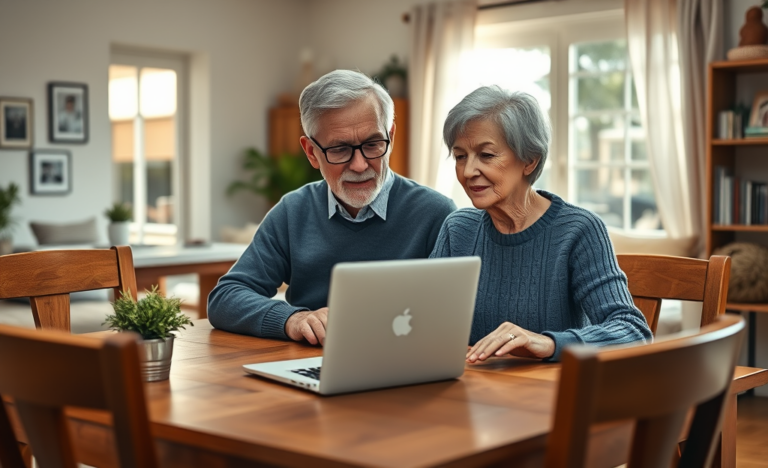 Seniors considering LightStream Personal Loans for financial needs.