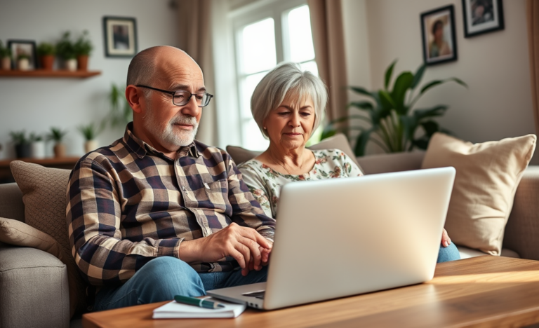 Image depicting seniors considering a PNC Bank personal loan for financial needs.