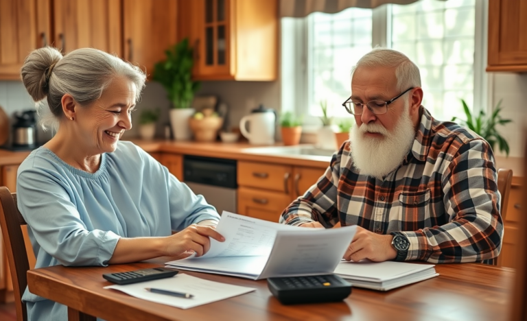 A senior individual evaluating financial options for personal loans.