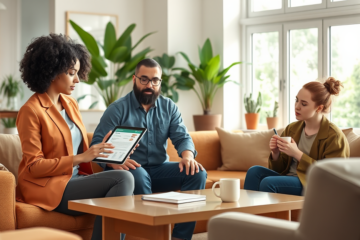 A person reviewing their credit report and score to manage their financial health.