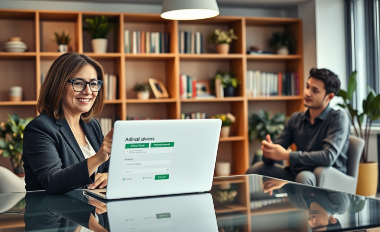 A person reviewing personal credit options at a desk.