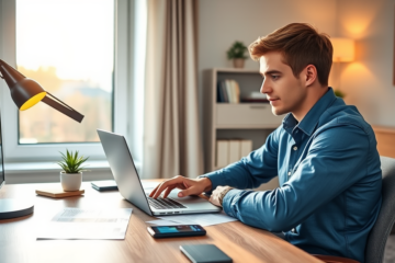 A person looking at financial documents to explore personal loan options.