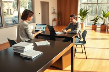 A person reviewing simple loan options on a laptop.