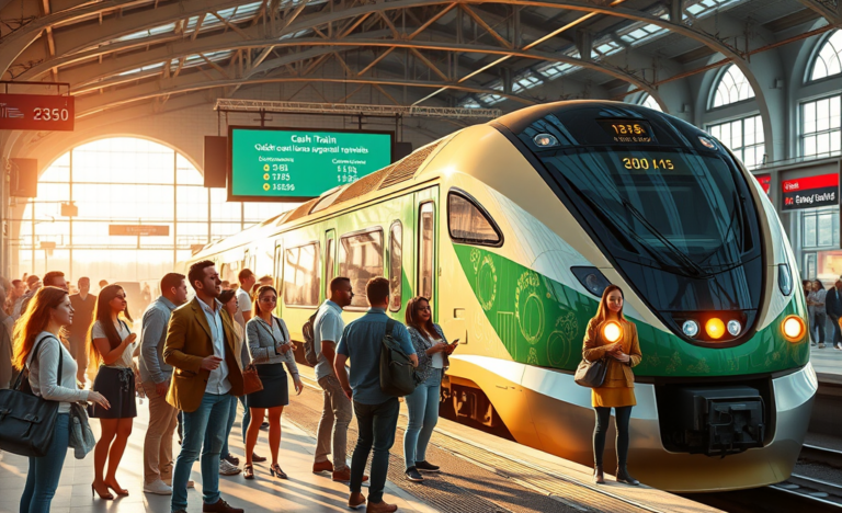 A visual representation of Cash Train personal loans showcasing immediate deposits and fast cash options.