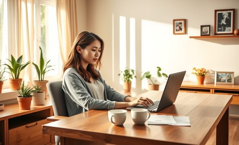 A person using a laptop to apply for online loans with reduced rates and a simple process.